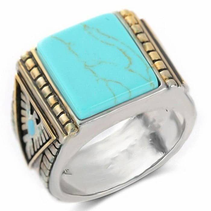 Bague Amérindienne Turquoise 57