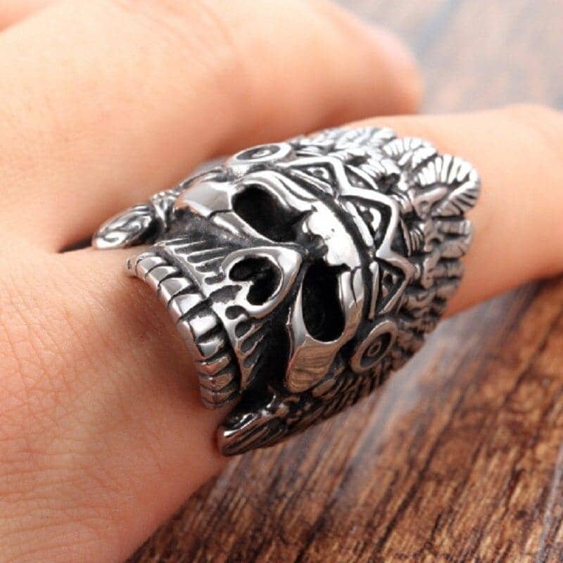 Bague Crâne Indien