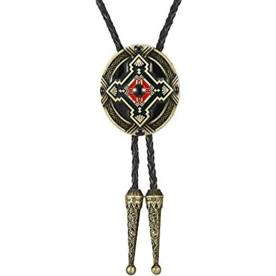 Bolo Tie Navajo Doré