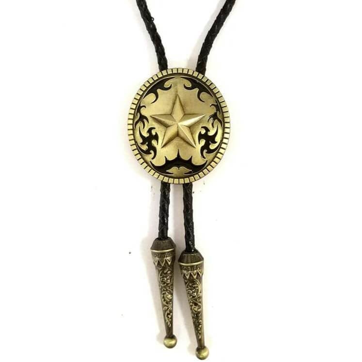 Bolo Tie Texas Doré