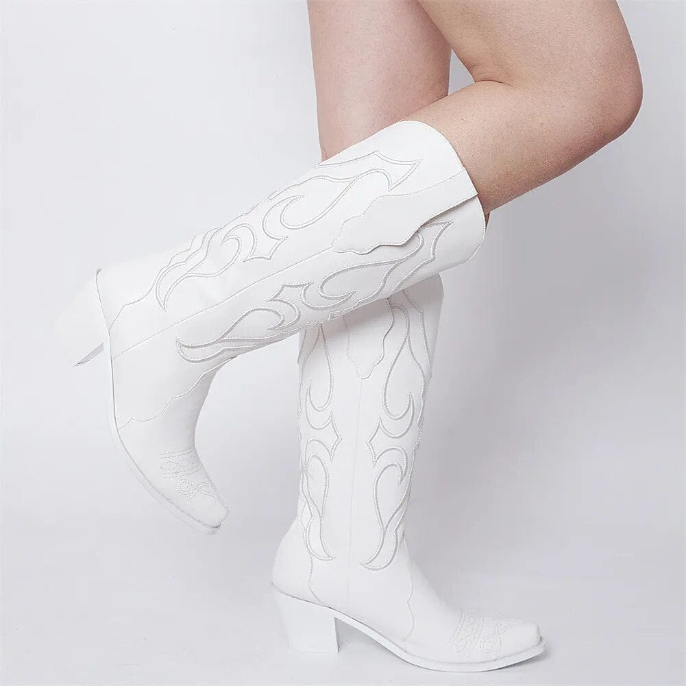 Bottes Country Blanches
