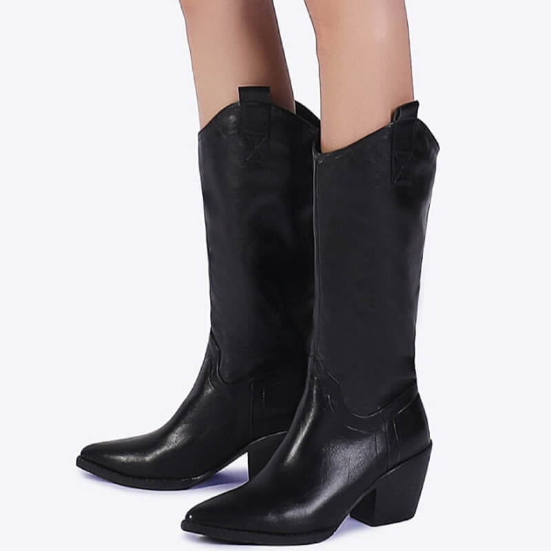 Bottes Cowboy Femme à Talons Hauts