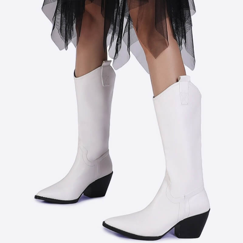 Bottes Cowboy Femme à Talons Hauts