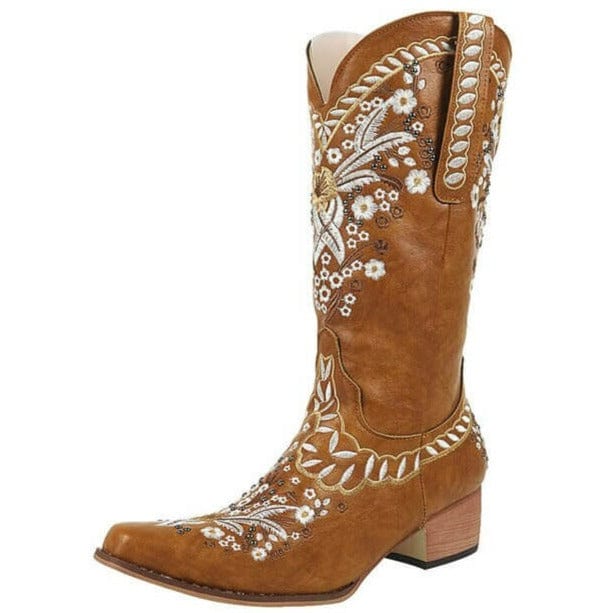 Bottes Cowboy Femme Marron 35 | 22.5