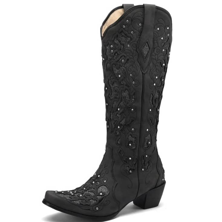 Bottes de Danse Country Femme Noir / 35 | 22.5