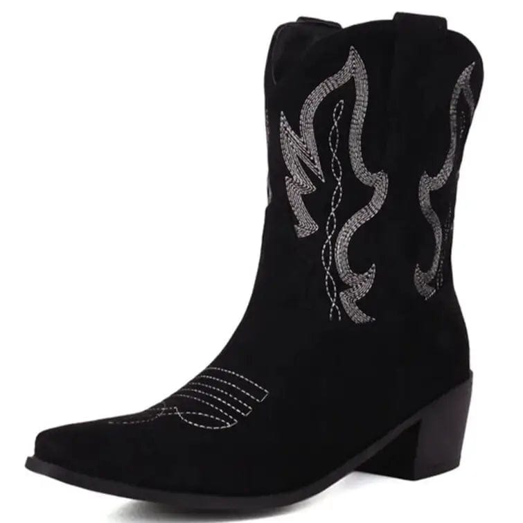 Bottines Country Femme Noir / 35 | 22.5