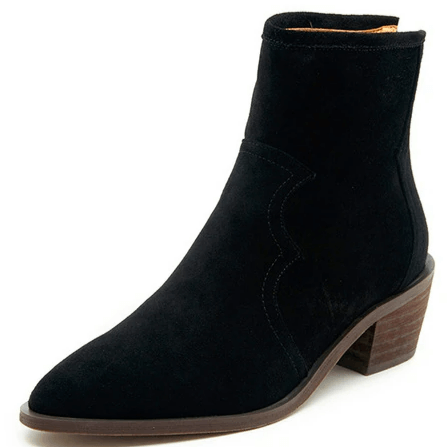 Bottines Cowboy en Daim Noir / 35 | 22.5