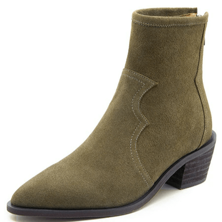 Bottines Cowboy en Daim Vert / 35 | 22.5