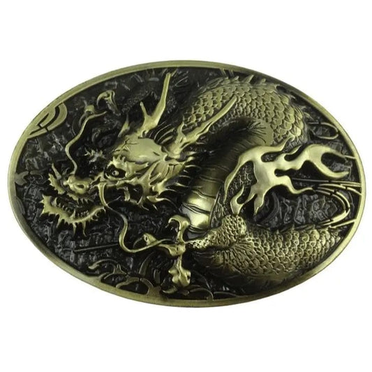 Boucle de Ceinture Dragon Doré