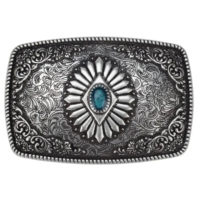 Boucle de Ceinture Vintage Argenté