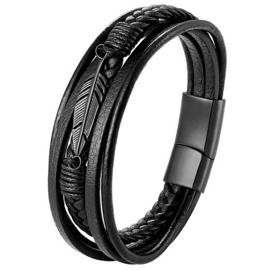 Bracelet Western pour Femme Noir / 19cm