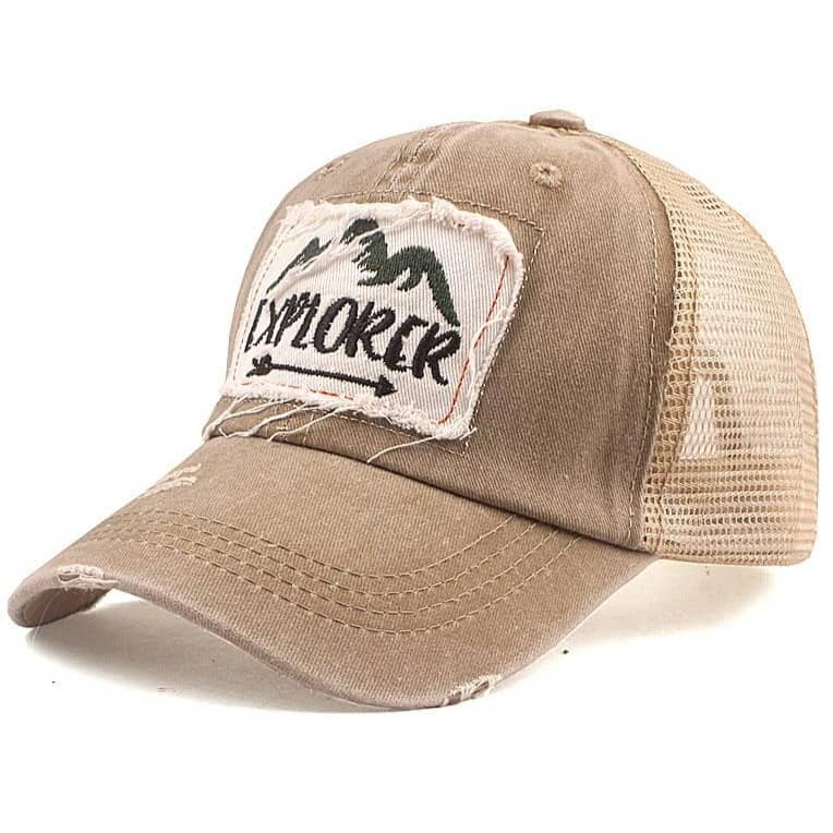Casquette Américaine Homme Beige