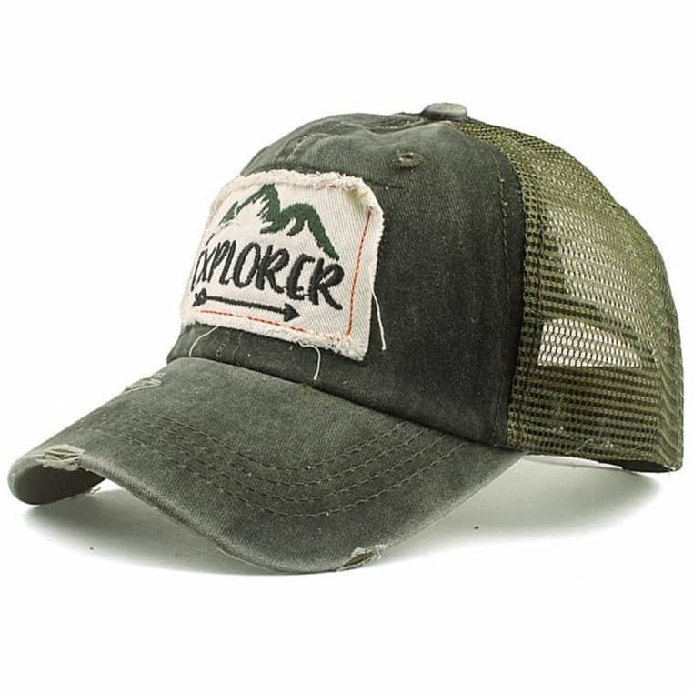 Casquette Américaine Homme Vert armée
