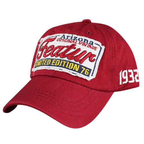 Casquette Américaine pour Fille Rouge