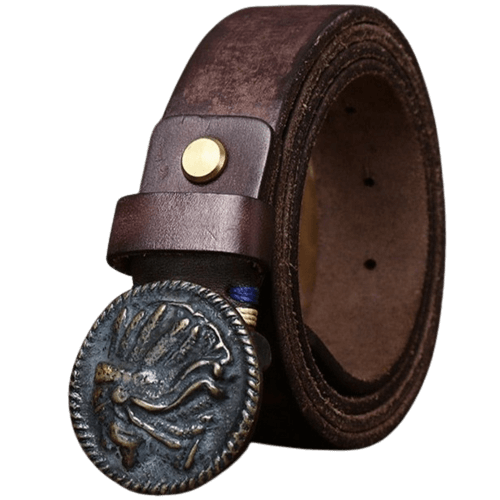 Ceinture Country Vintage Chocolat / 105cm