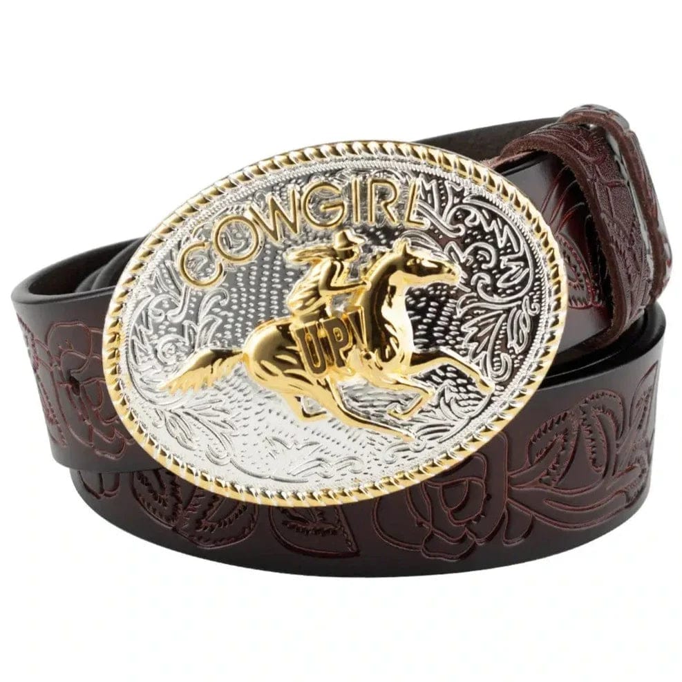Ceinture Cowgirl Femme Marron / 95cm