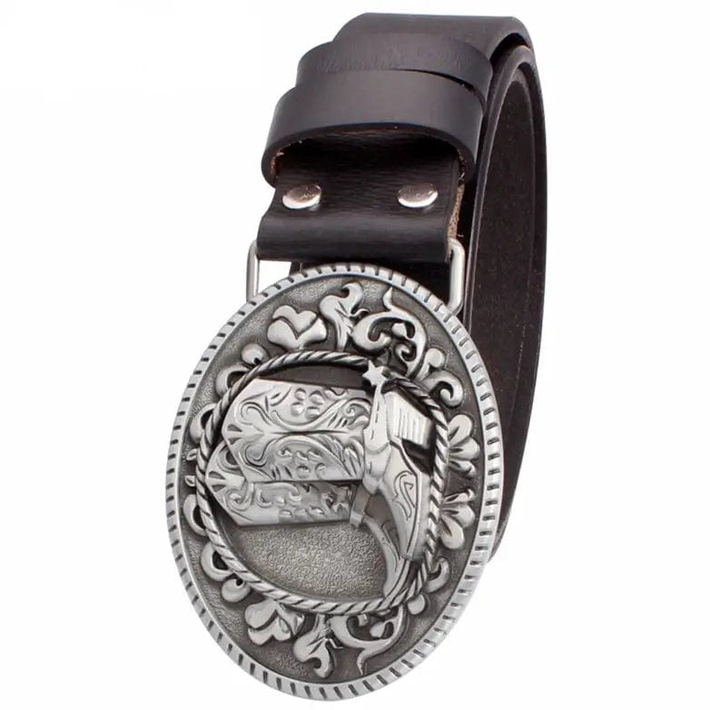 Ceinture de Show Western Noir / 105cm