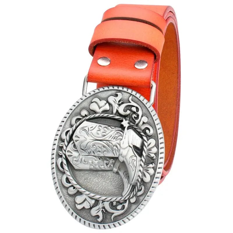 Ceinture de Show Western Orange / 105cm