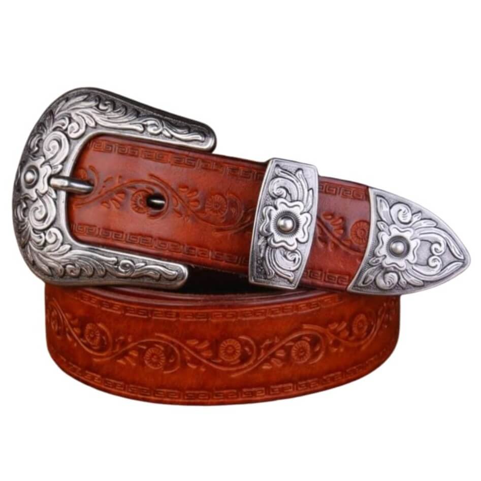 Ceinture Design Western Marron / 105cm