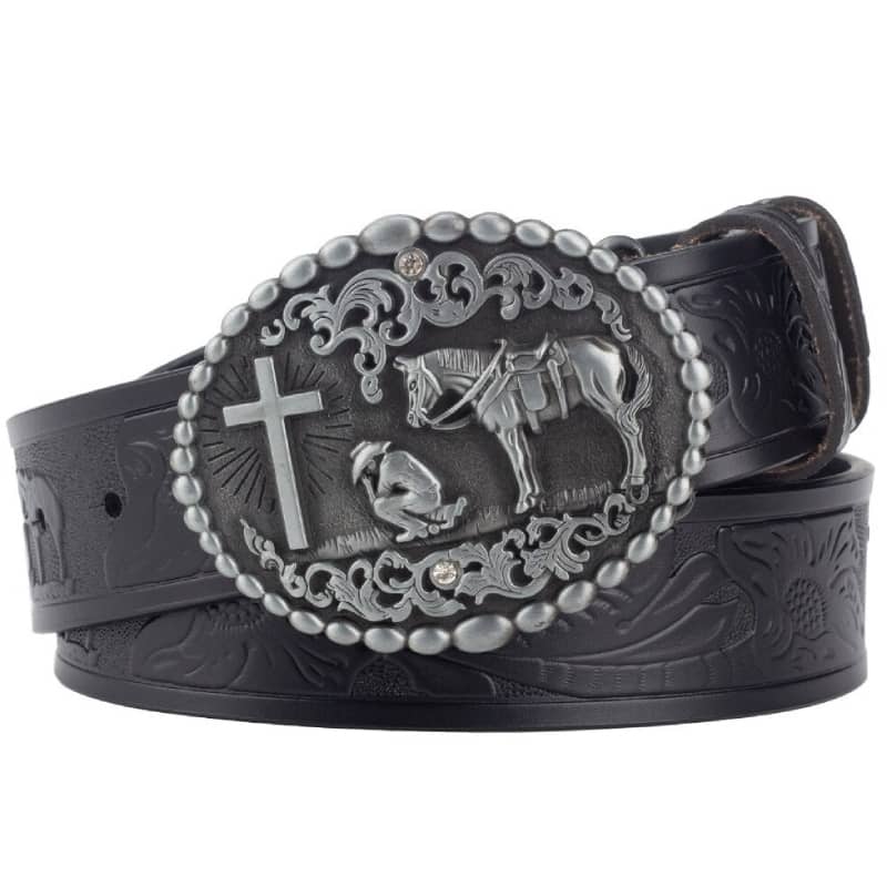 Ceinture Esprit Western Noir / 100cm