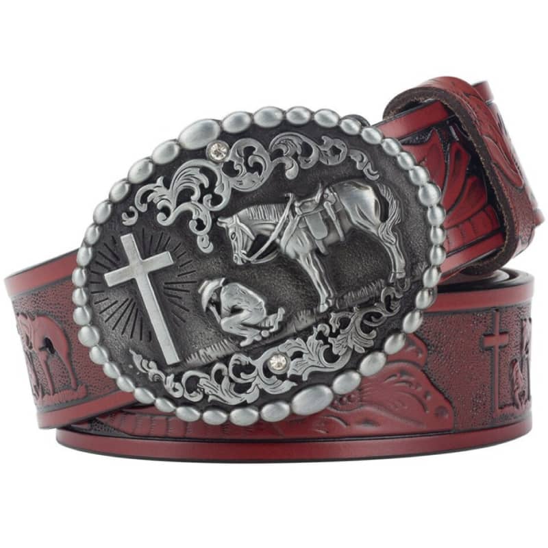 Ceinture Esprit Western Rouge / 100cm