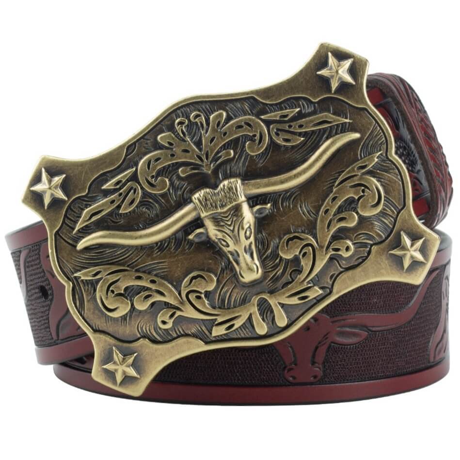 Ceinture Far West Bordeaux / 100cm