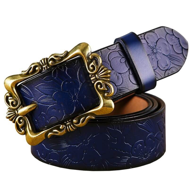 Ceinture Style Cowboy Femme Bleu marine / 100cm