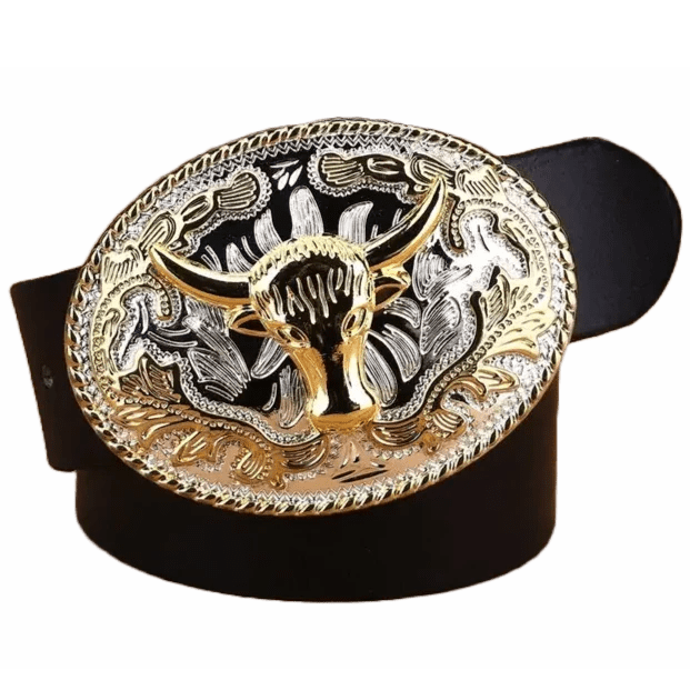 Ceinture Style Western Noir / 100cm