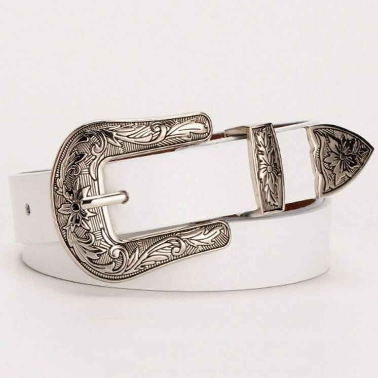 Ceinture Western Blanche 95cm