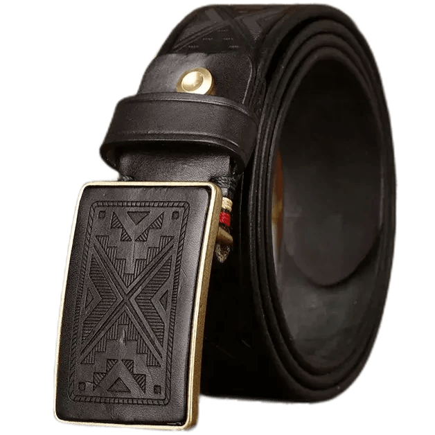 Ceinture Western Mexicaine Noir / 105cm