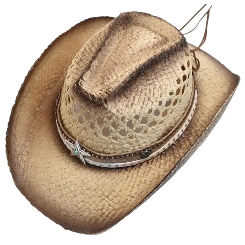 Chapeau Country Western en Paille