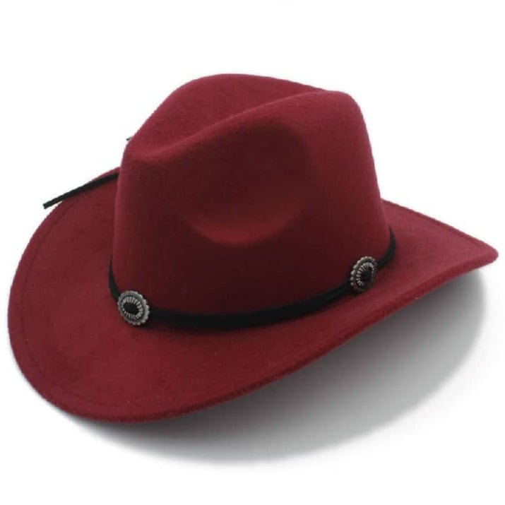 Chapeau Western Grande Taille Bordeaux
