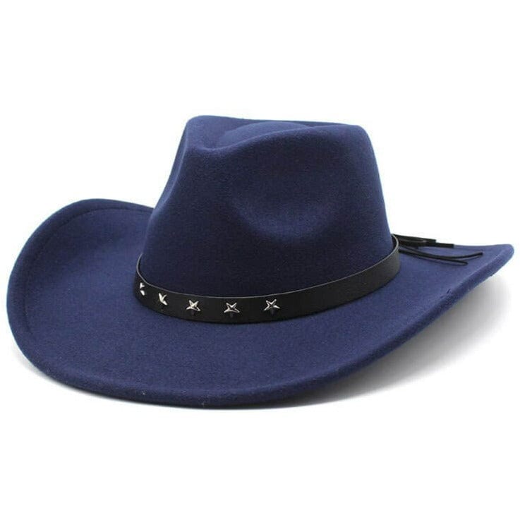 Chapeau Western Texan Bleu marine