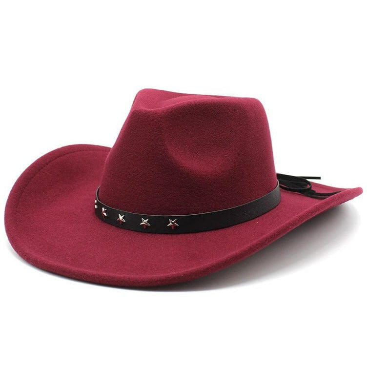 Chapeau Western Texan Bordeaux