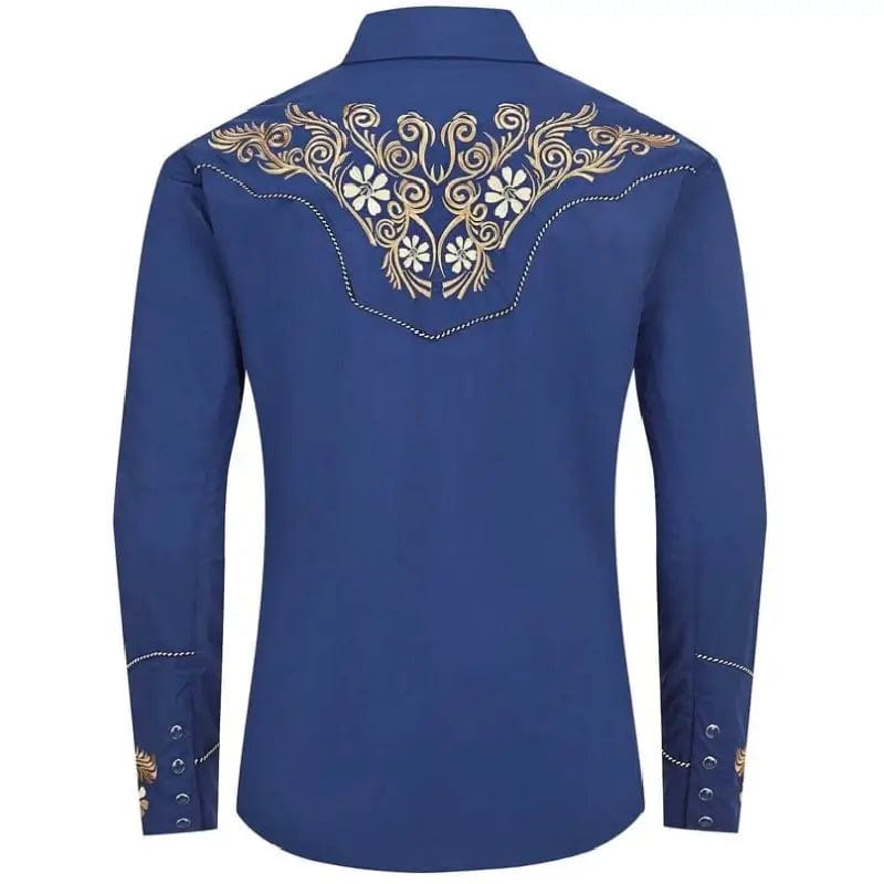 Chemise Western Bleue