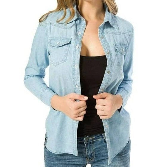 Chemise Western en Jean pour Femme