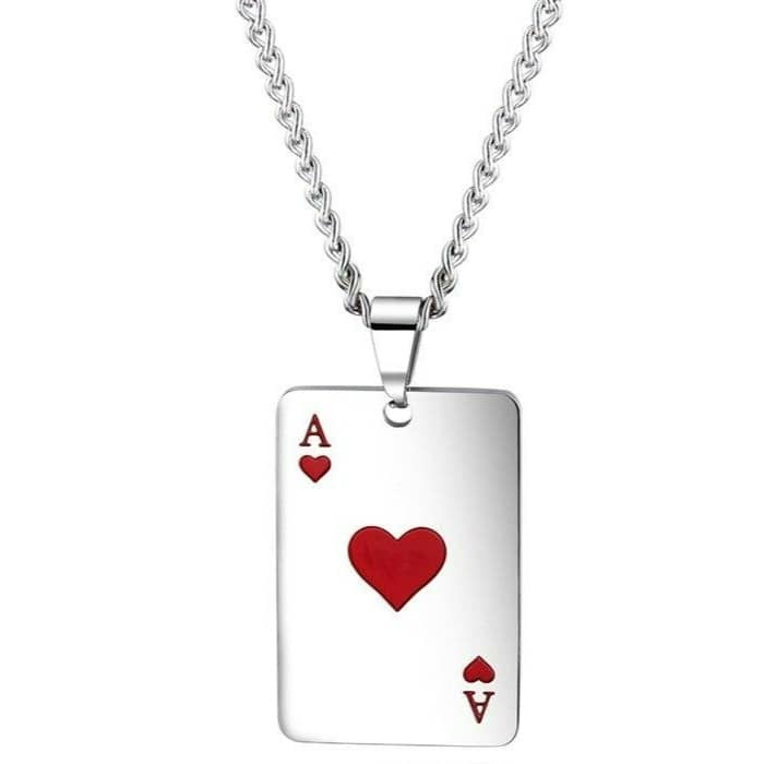 Collier As de Pique As de cœur / Pendentif seul