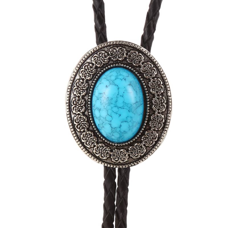 Cravate Texane Bleue