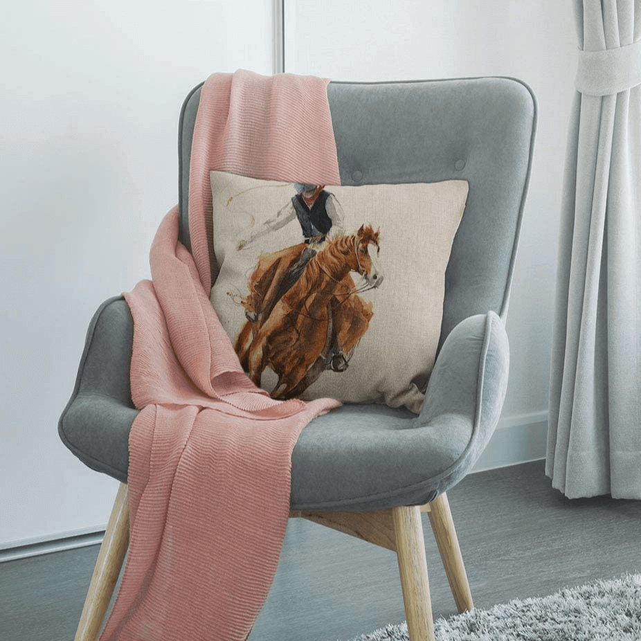 Housse de Coussin Western en Coton