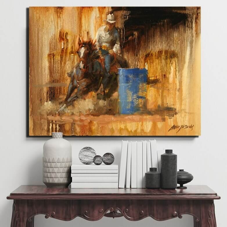 Reproduction de Tableau Western 30x40cm