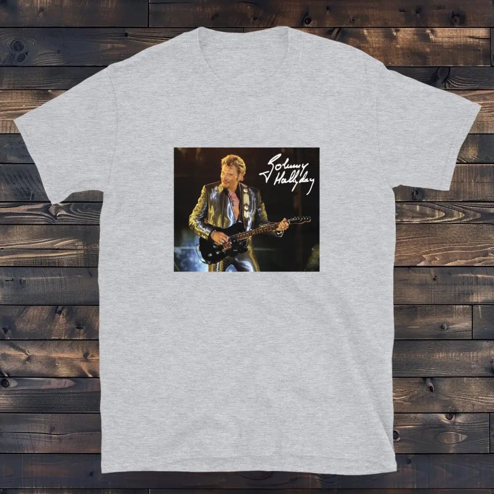 T-Shirt Johnny Hallyday Femme Gris / S