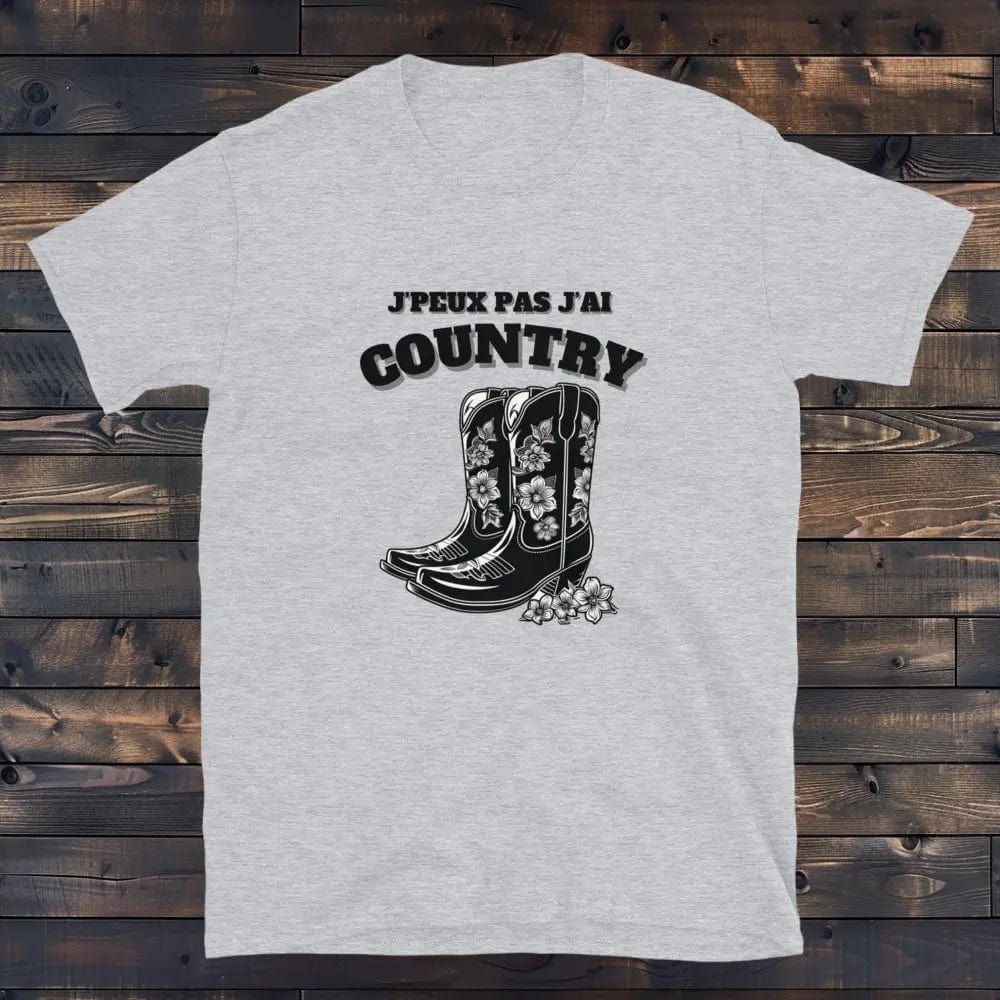 Tee Shirt J'Peux pas J'ai Country Gris / S