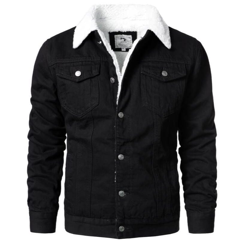 Veste Cowboy en Jean Noir / XS 40-45kg