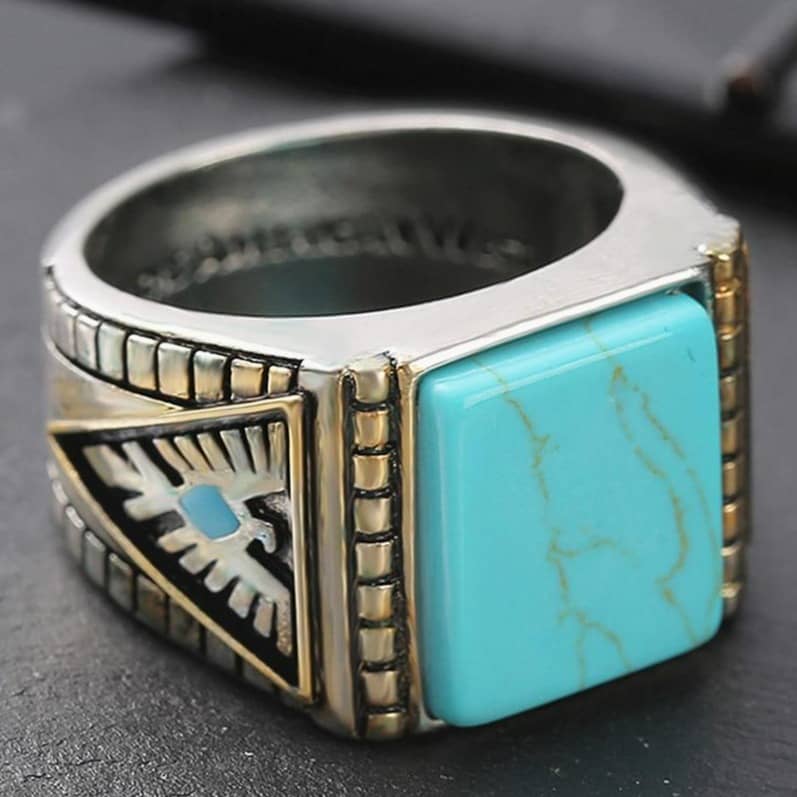 Bague Amérindienne Turquoise