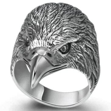 Bague Tête d'Aigle (Argent) 58