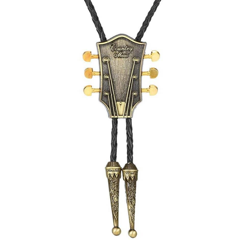 Bolo Tie Country Doré