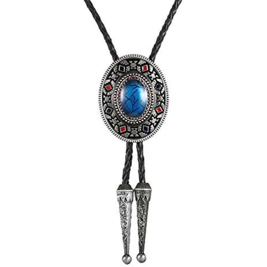 Bolo Tie Femme Bleu