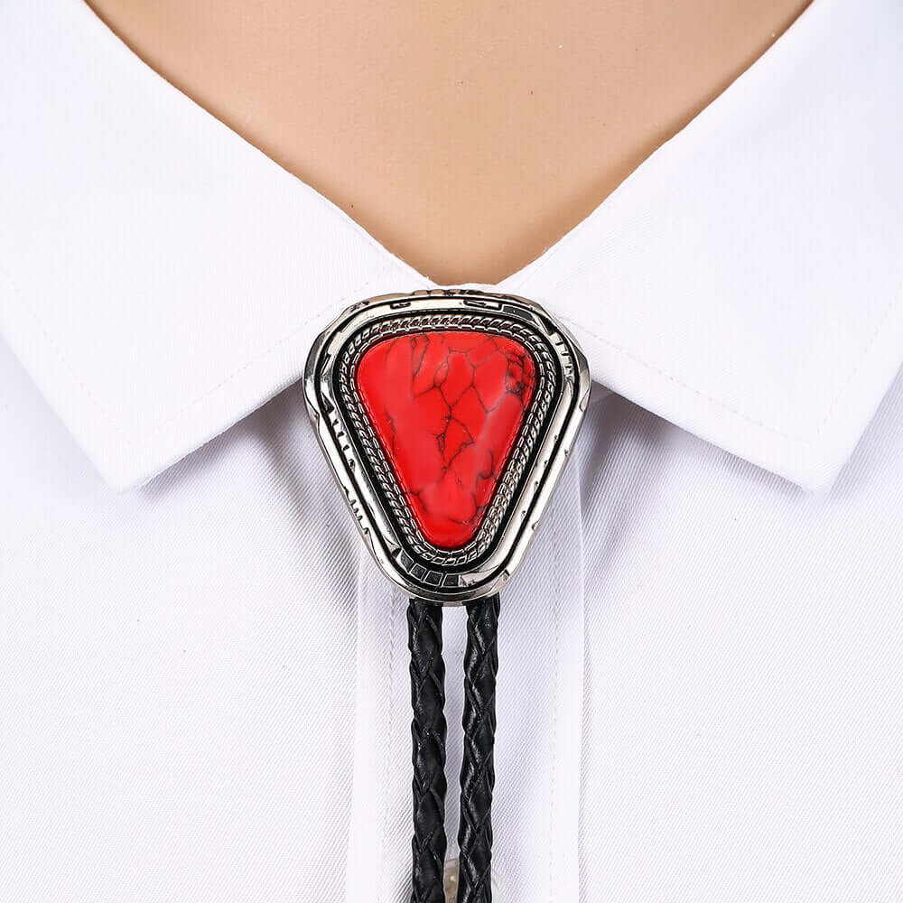 Bolo Tie Homme Rouge