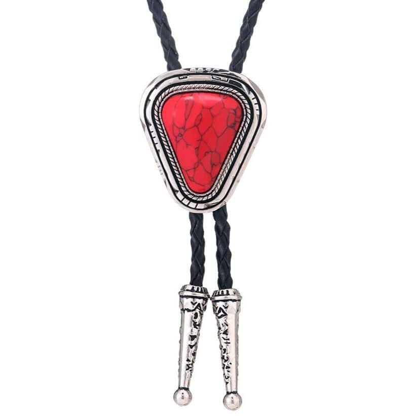 Bolo Tie Homme Rouge