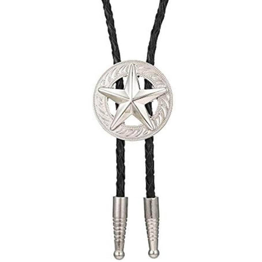 Bolo Tie Star Argenté